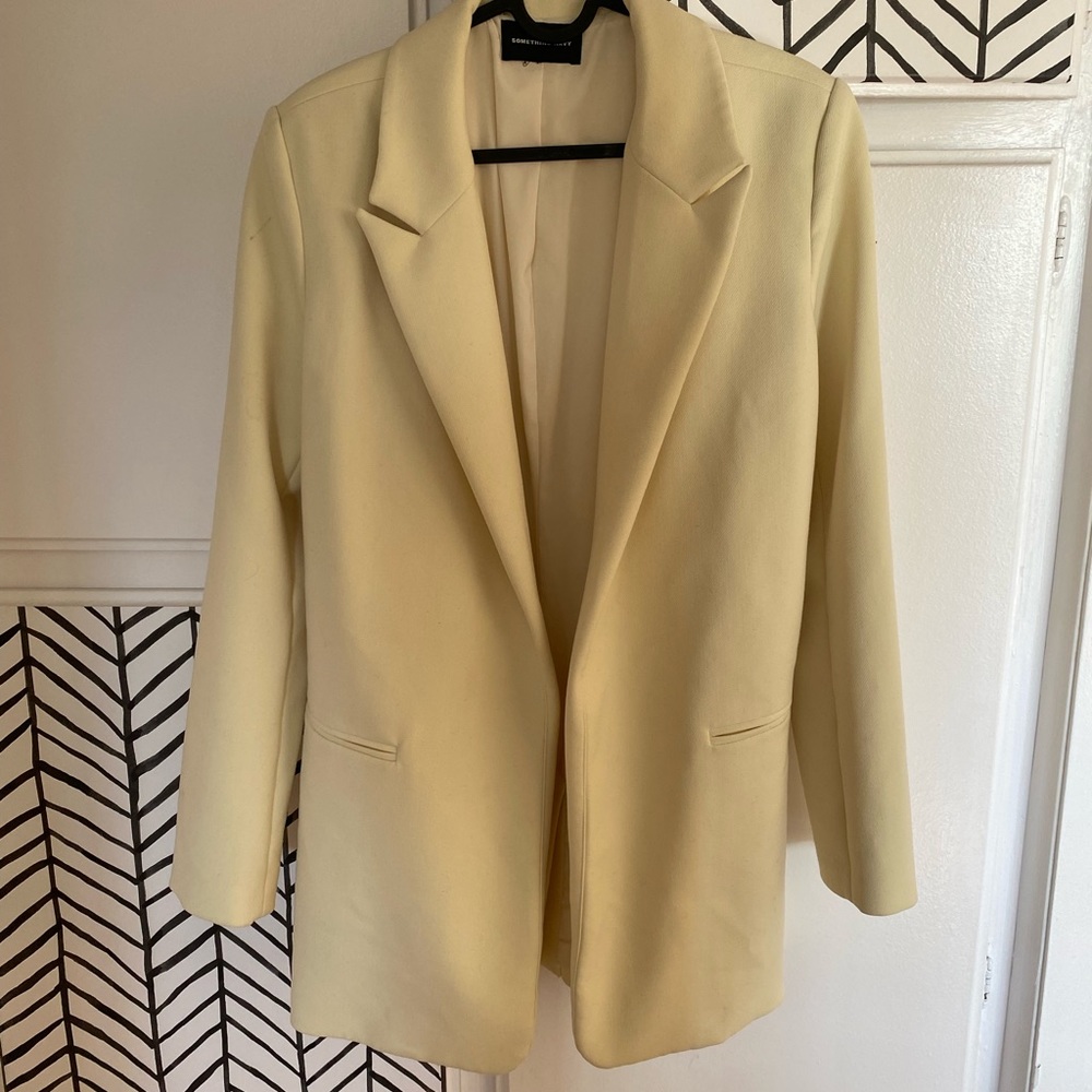 SOMETHING NAVY OVERSIZED BLAZER